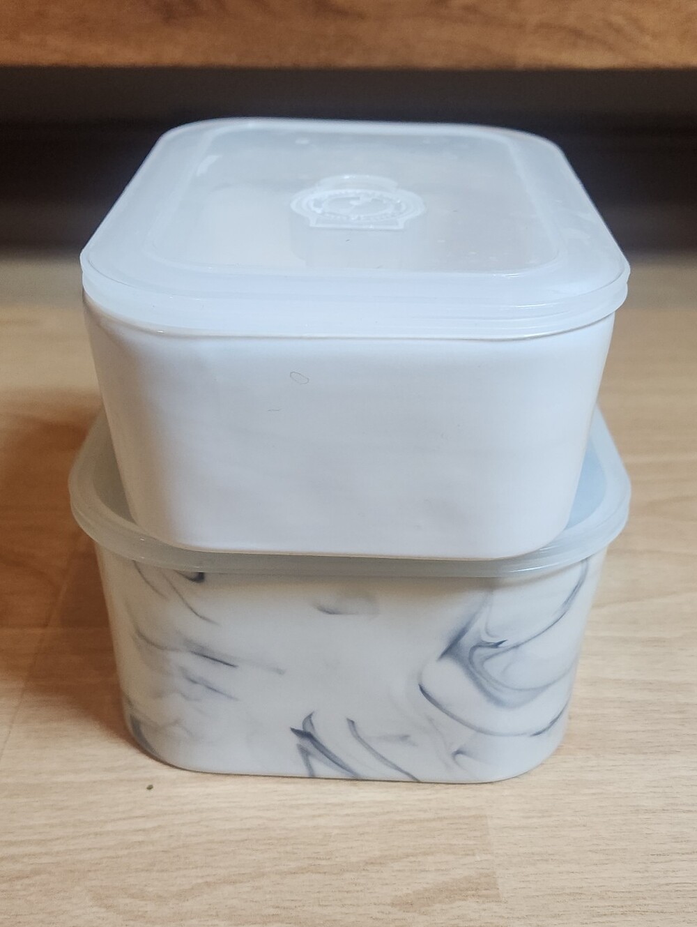 Rae Dunn Ceramic Food Storage Containers Vent Lid "Lunch" & "Delish" - Picture 14 of 16